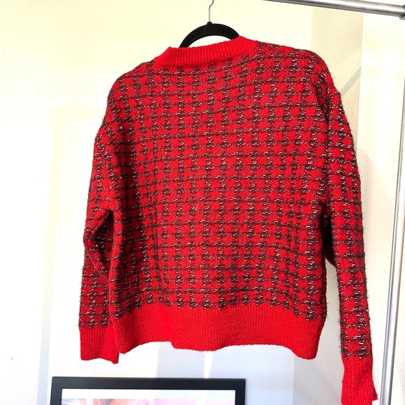 Sparkly houndstooth MNG mango sweater size small - Picture 5 of 5